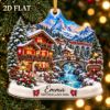 Picture of Personalized Switzerland Christmas Ornament, Swiss Alps Travel Keepsake, Custom Name Vacation Ornament, Switzerland Trip Gift, 2D Flat Decor