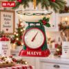 Picture of Personalized Kitchen Scale Christmas Ornament, Custom Name Baker Gift, Baking Lover Ornament, Chef Christmas Gift, 2D Flat Christmas Decor