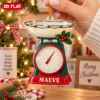 Picture of Personalized Kitchen Scale Christmas Ornament, Custom Name Baker Gift, Baking Lover Ornament, Chef Christmas Gift, 2D Flat Christmas Decor