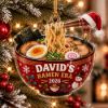 Picture of Personalized Ramen Christmas Ornament, Custom Ramen Lover Gift, Japanese Food Christmas Ornament, Noodle Bowl Tree Decoration, Keepsake 2026