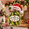 Picture of Personalized Pickle Christmas Ornament, Custom Pickle Lover Gift, Funny Food Christmas Ornament, Pickle Jar Tree Decoration, Keepsake 2026