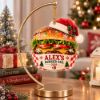 Picture of Personalized Burger Christmas Ornament, Custom Burger Lover Gift, Funny Food Christmas Ornament, Hamburger Tree Decoration, Keepsake 2026