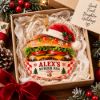 Picture of Personalized Burger Christmas Ornament, Custom Burger Lover Gift, Funny Food Christmas Ornament, Hamburger Tree Decoration, Keepsake 2026