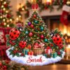Picture of Personalized Ladybug Christmas Ornament, Custom Name Ladybug Ornament, Garden Lover Gift, Nature Lover Christmas Keepsake 2D Flat Ornament