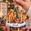 Picture of Personalized Golden Retriever Christmas Ornament, Custom Name Dog Ornament, Golden Retriever Lover Gift, Dog Mom Gift, 2D Flat Decor 2026