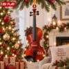 Picture of Personalized Violin Christmas Ornament, Custom Name Violinist Gift, Music Teacher Gift, Music Lover Keepsake, 2D Flat Christmas Ornament