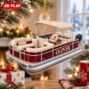 Picture of Personalized Pontoon Boat Christmas Ornament, Custom Name Boating Gift, Boat Owner Gift, Lake House Ornament, 2D Flat Christmas Decor 2026
