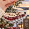 Picture of Personalized Pontoon Boat Christmas Ornament, Custom Name Boating Gift, Boat Owner Gift, Lake House Ornament, 2D Flat Christmas Decor 2026