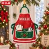 Picture of Personalized Gardener Christmas Ornament, Custom Name Gardening Apron Ornament, Garden Lover Gift, Plant Mom Christmas Gift 2D Flat Ornament