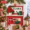 Picture of Personalized Gardener Christmas Ornament, Custom Name Potting Bench Ornament, Garden Lover Gift, Plant Mom Gift, 2D Flat Holiday Decor 2026