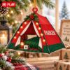 Picture of Personalized Camping Tent Christmas Ornament, Custom Name Camper Gift, Outdoor Lover Ornament, Family Camping Keepsake, 2D Flat Decor 2026
