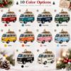 Picture of Personalized Camper Van Christmas Ornament, Custom Name Retro Van Gift, Van Life Ornament, Road Trip Keepsake, 2D Flat Holiday Decor 2026