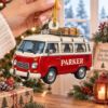 Picture of Personalized Camper Van Christmas Ornament, Custom Name Retro Van Gift, Van Life Ornament, Road Trip Keepsake, 2D Flat Holiday Decor 2026