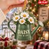 Picture of Personalized Daisy Watering Can Christmas Ornament, Custom Name Gardener Gift, Flower Lover Ornament, Plant Mom Gift, 2D Flat Decor 2026