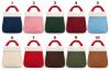 Picture of Personalized Christmas Reticule Bag, Custom Name Kids Holiday Gift Bag, Cute Christmas Treat Bag, Santa Candy Bag, Xmas Tree Decoration