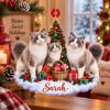 Picture of Personalized Ragdoll Cat Christmas Ornament, Custom Name Cat Ornament, Ragdoll Lover Gift, Cat Mom Gift, 2D Flat Christmas Keepsake 2026