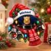 Picture of Personalized Police Officer Christmas Ornament, Custom Name Cop Ornament, Law Enforcement Gift, Police Christmas Gift, Officer Tree Decor