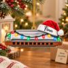 Picture of Personalized Harmonica Christmas Ornament, Custom Name Musician Ornament, Harmonica Player Gift, 2D Flat Music Christmas Holiday Keepsake