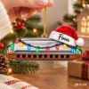Picture of Personalized Harmonica Christmas Ornament, Custom Name Musician Ornament, Harmonica Player Gift, 2D Flat Music Christmas Holiday Keepsake