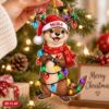 Picture of Personalized Otter Christmas Ornament, Custom Name Otter Ornament, 2D Flat Woodland Animal Xmas Decor, Otter Lover Gift, Holiday Keepsake
