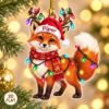 Picture of Personalized Fox Christmas Ornament, Custom Name Fox Ornament, 2D Flat Woodland Animal Decor, Fox Lover Gift, Wildlife Holiday Keepsake 2026