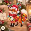 Picture of Personalized Fox Christmas Ornament, Custom Name Fox Ornament, 2D Flat Woodland Animal Decor, Fox Lover Gift, Wildlife Holiday Keepsake 2026