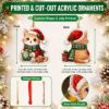 Picture of Personalized Fox Christmas Ornament, Custom Name Fox Ornament, 2D Flat Woodland Animal Decor, Fox Lover Gift, Wildlife Holiday Keepsake 2026