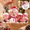 Picture of Personalized Baby First Christmas Ornament, Custom Photo Christmas Ornament, Baby 2026 Keepsake, Newborn Holiday Gift, Family Tree Decor
