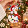 Picture of Personalized Goose Christmas Ornament, Custom Name Goose Ornament, 2D Flat Farm Animal Xmas Decor, Goose Lover Gift, Xmas Holiday Keepsake