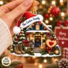 Picture of Personalized Military Family Christmas Ornament, Custom Family Name Ornament, Veteran Deployment Gift, 2D Flat Christmas Holiday Keepsake