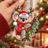 Picture of Personalized Koala Christmas Ornament, Custom Name Koala Ornament, Australian Animal Gift, 2D Flat Holiday Keepsake, Koala Lover Gift 2026