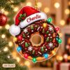 Picture of Personalized Donut Christmas Ornament, Custom Name Donut Ornament, Sweet Tooth Foodie Gift, 2D Flat Holiday Keepsake, Cute Xmas Decor 2026