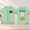 Picture of Personalized Baseball Drip Jersey, Custom Name Number Kids Baseball Shirt, Boy Birthday Jersey, Toddler Ice Cream Drip Baseball Team Shirt