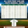 Picture of Personalized Baseball Drip Jersey, Custom Name Number Kids Baseball Shirt, Boy Birthday Jersey, Toddler Ice Cream Drip Baseball Team Shirt