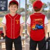 Picture of Personalized Race Car Birthday Baseball Jersey, Custom Name Age Racing Shirt, Birthday Boy Sports Jersey, Kids Car Birthday Party Gift