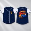 Picture of Personalized Race Car Birthday Baseball Jersey, Custom Name Age Racing Shirt, Birthday Boy Sports Jersey, Kids Car Birthday Party Gift