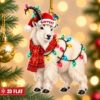 Picture of Personalized Mountain Goat Christmas Ornament, Custom Name Goat Ornament, Wildlife Lover Gift, 2D Flat Holiday Keepsake, Rustic Xmas Decor