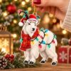Picture of Personalized Mountain Goat Christmas Ornament, Custom Name Goat Ornament, Wildlife Lover Gift, 2D Flat Holiday Keepsake, Rustic Xmas Decor