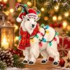 Picture of Personalized Mountain Goat Christmas Ornament, Custom Name Goat Ornament, Wildlife Lover Gift, 2D Flat Holiday Keepsake, Rustic Xmas Decor