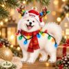 Picture of Personalized Samoyed Christmas Ornament, Custom Name Dog Ornament, Samoyed Lover Gift, 2D Flat Pet Holiday Keepsake, Xmas Ornament Decor