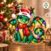 Picture of Personalized Dragon Christmas Ornament, Custom Name Dragon Ornament, Fantasy Lover Gift, Kids Christmas Gift, 2D Flat Holiday Keepsake 2026
