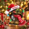Picture of Personalized Military Christmas Ornament, Custom Name Soldier Helmet & Boots Ornament, Veteran Gift, 2D Flat Christmas Holiday Keepsake 2026