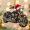 Picture of Personalized Motorcycle Christmas Ornament, Custom Name Biker Ornament, Motorcycle Lover Gift, Rider Christmas Decor, 2D Flat Keepsake 2026