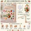 Picture of Bunny Garden Baby Mobile, Felt Crib Mobile with Strawberry Flowers and Butterfly, Handmade Nursery Decor, Baby Girl Room Hanging,Shower Gift