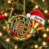Picture of Personalized French Horn Christmas Ornament, Custom Name Musician Gift, Brass Instrument Ornament, Band Teacher Gift, 2D Flat Keepsake 2026
