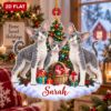 Picture of Personalized Devon Rex Cat Ornament, Custom Cat Name Christmas Ornament, Curly Hair Cat Gift, Cat Lover Keepsake, 2D Flat Christmas Decor