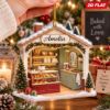Picture of Personalized Bakery Ornament, Custom Name Baker Christmas Ornament, Bakery Owner Gift, Baking Lover Gift, 2D Flat Christmas Holiday Decor