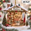 Picture of Personalized Pottery Ornament, Custom Name Pottery Studio Christmas Ornament, Potter Gift, Ceramic Artist Gift, 2D Flat Holiday Decor 2026