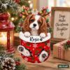 Picture of Personalized Cavalier King Charles Spaniel Ornament, Custom Dog Name Christmas Ornament, Cavalier Puppy Gift, Pet Stocking 2D Flat Decor