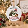Picture of Personalized Baby First Christmas Ornament, Custom Name Penguin Ornament, My First Christmas Keepsake, Newborn Baby Gift, 2D Flat Decor 2026